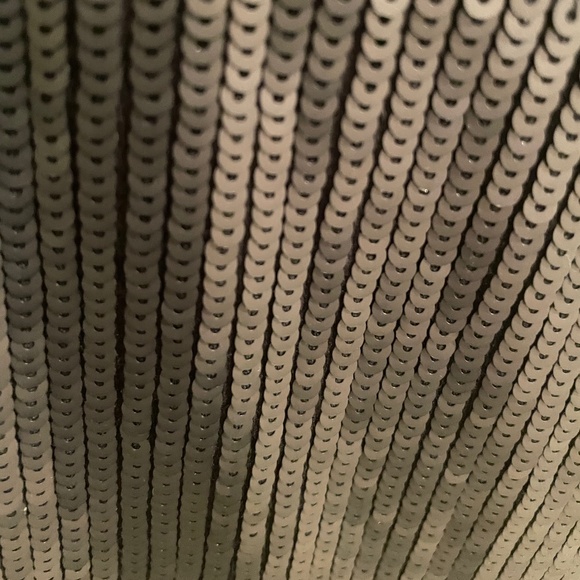 J Crew Collection black sequin front tank top medium - Picture 4 of 8